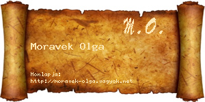 Moravek Olga névjegykártya
